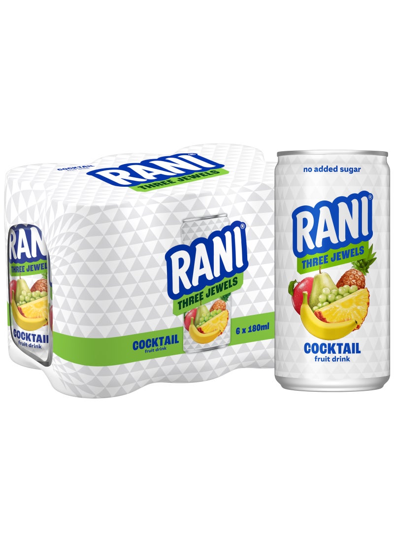 Rani 3 Jewels Mixed Fruit  Juice 180ml Pack of 6 - Image 1