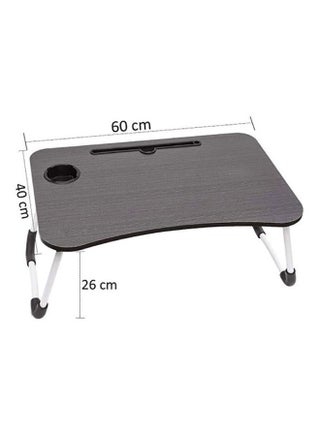 Foldable Laptop Table Dark Brown Dark Brown 60 x 40 x 26cm - view 2