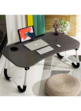 Foldable Laptop Table Dark Brown Dark Brown 60 x 40 x 26cm - view 4
