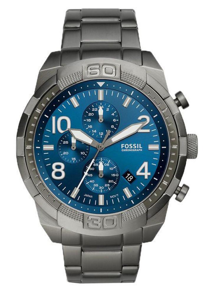 FOSSIL Men's Bronson Chronograph Watch FS5711 - 50 mm - Smoke - Image 1
