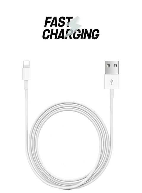 Lightning To USB Charging Cable White