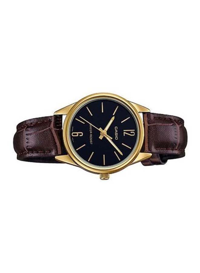 CASIO Women's Leather Analog Wrist Watch LTP-V005GL-1BUDF - Image 5