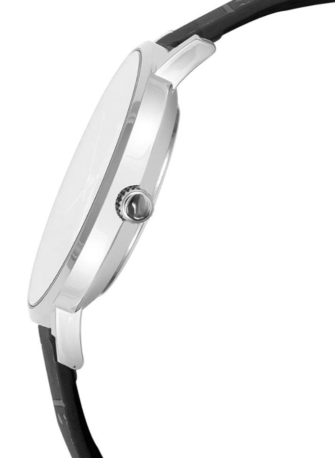 كاسيو ساعة يد بعقارب وسوار من الجلد طراز LT- 01L-1BUDF - مقاس 33 مم - لون أسود للنساء - Image 2