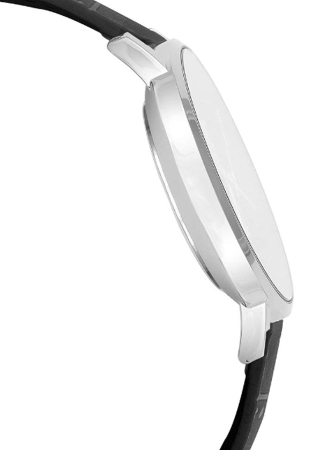 كاسيو ساعة يد بعقارب وسوار من الجلد طراز LT- 01L-1BUDF - مقاس 33 مم - لون أسود للنساء - Image 4