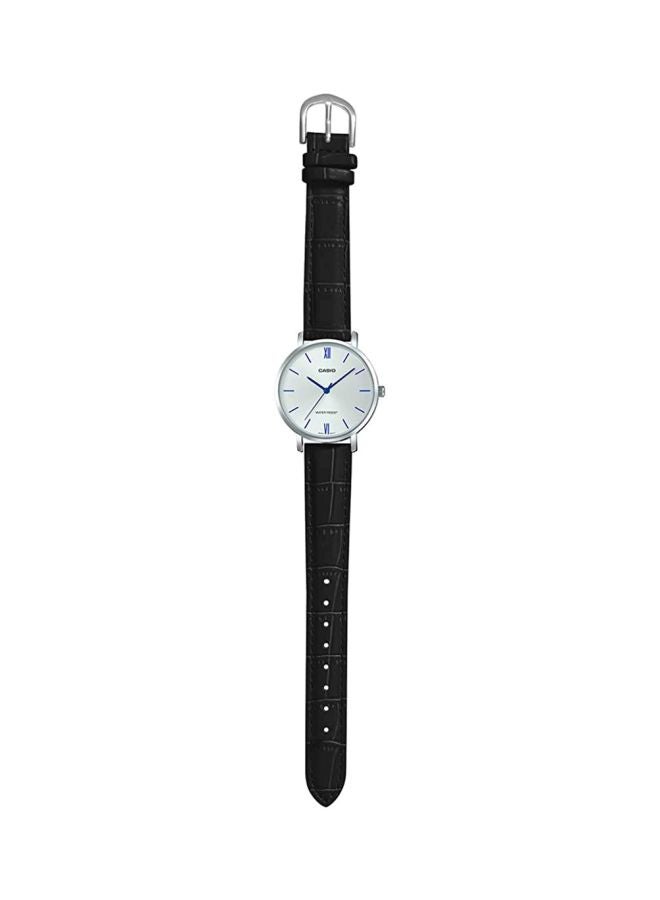 CASIO Women's Leather Analog Wrist Watch LTP-VT01L-7B1UDF - 34 mm - Black - Image 5