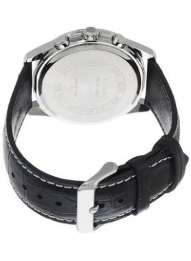 CASIO Men's Leather Analog Wrist Watch MTP-1375L-1AVDF - Image 3