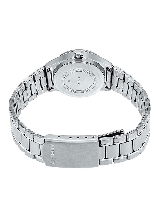 CASIO Men's Stainless Steel Analog Wrist Watch MTP-V006D-2BUDF - 45 mm - Silver - Image 2