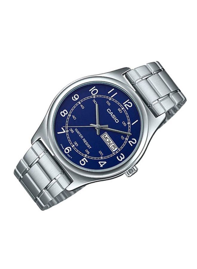 CASIO Men's Stainless Steel Analog Wrist Watch MTP-V006D-2BUDF - 45 mm - Silver - Image 5