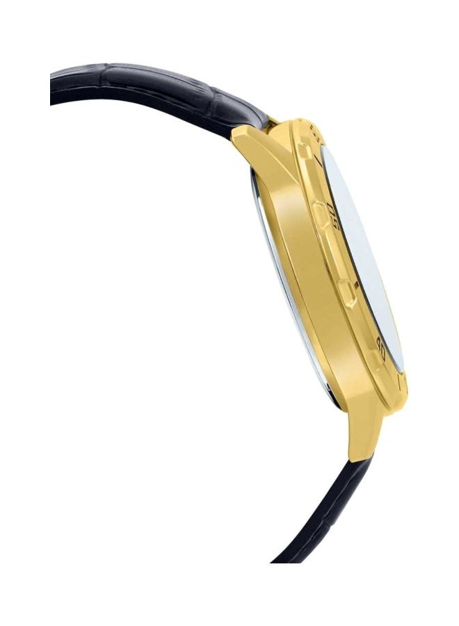 كاسيو ساعة يد بعقارب مقاومة للماء طراز MT- 01GL-1EVUDF - 45 مم - أسود للرجال - Image 3