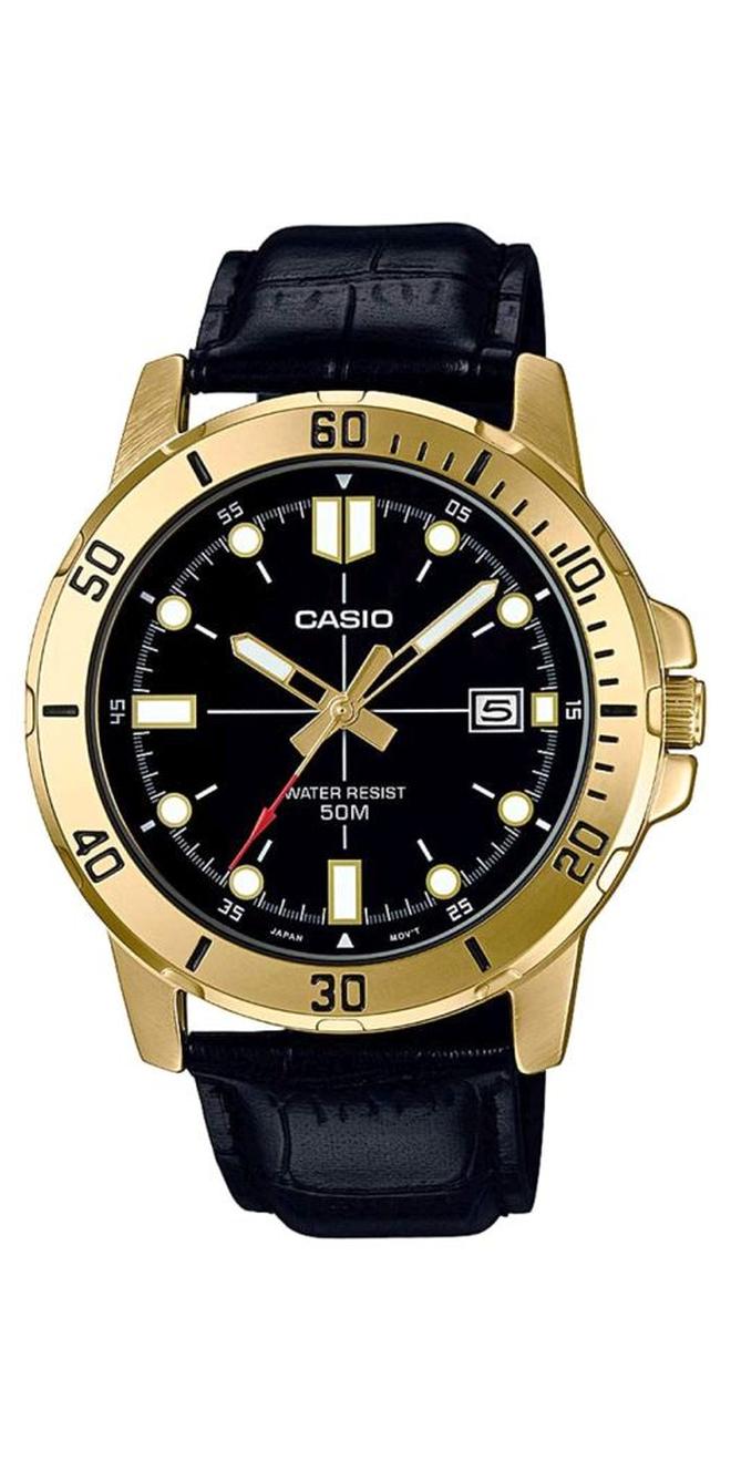 CASIO Men's Water Resistant Analog Watch Mtp-VD01GL-1EVUDF - 45 mm - Black - Image 1