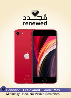 Renewed - iPhone SE 2nd Gen 64GB Red 4G With Facetime - International Version