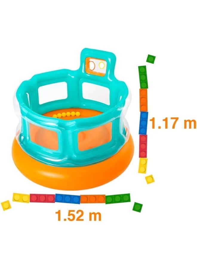 Bestway Up In & Over Hops 'N Hoops Bouncer 152X152X117 1.52x1.52x1.17meter  - Image 3