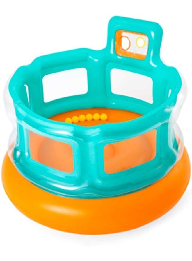 Bestway Up In & Over Hops 'N Hoops Bouncer 152X152X117 1.52x1.52x1.17meter  - Image 1