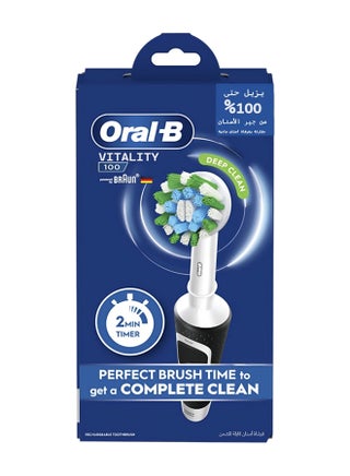 Vitality 100 Electric Rechargeable Toothbrush Black - pnsku/N40729575A/45/_/1741087950/0e38e793-9af5-4cd9-a39e-4ec19a6a1a11