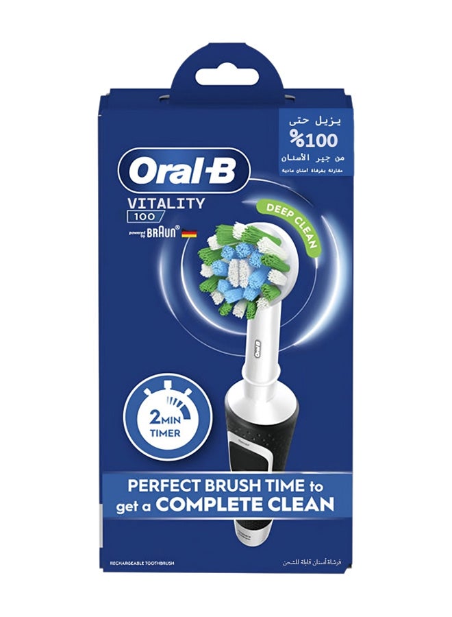 Oral-B - Vitality 100 Electric Rechargeable Toothbrush Black - Image 1