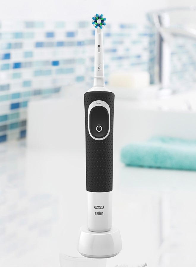 Oral-B Vitality 100 Electric Toothbrush for Whiter Teeth, Black Color, Black Color, Rechargeable, with Built-in Timer Black - Image 5