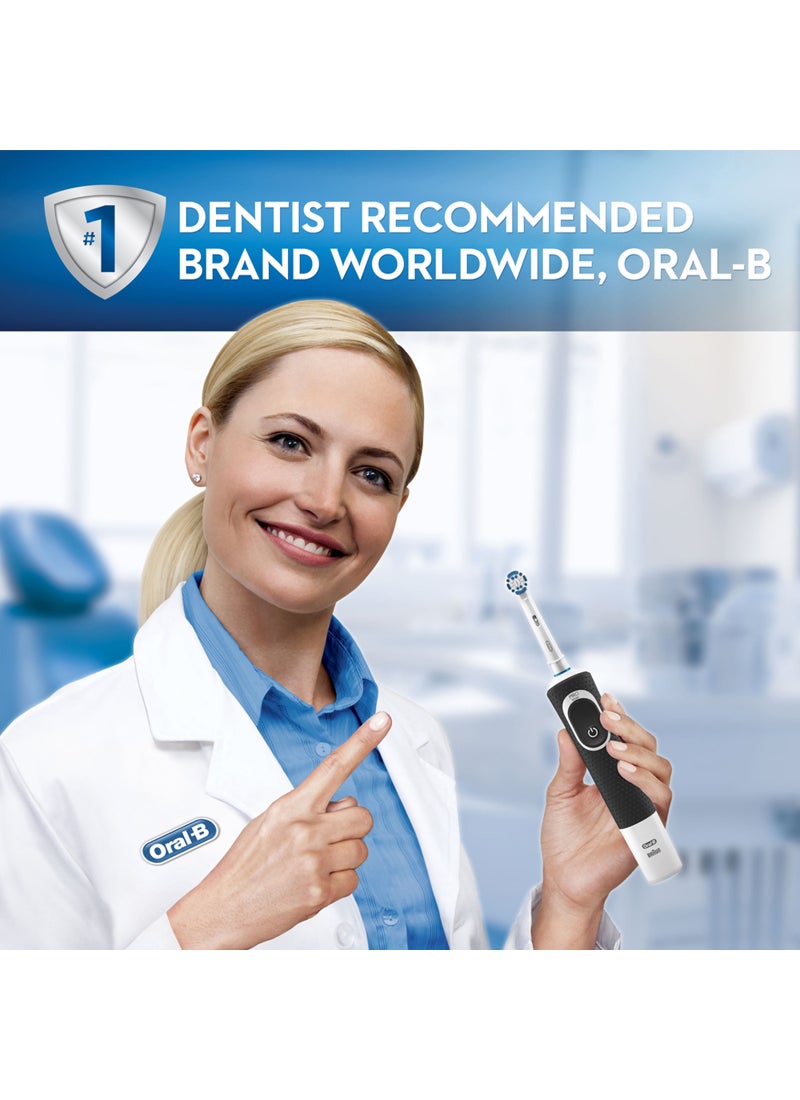 أورال بي فرشاة أسنان فيتاليتي 100 كهربائية قابلة للشحن باللون الأسود أسود - Image 5