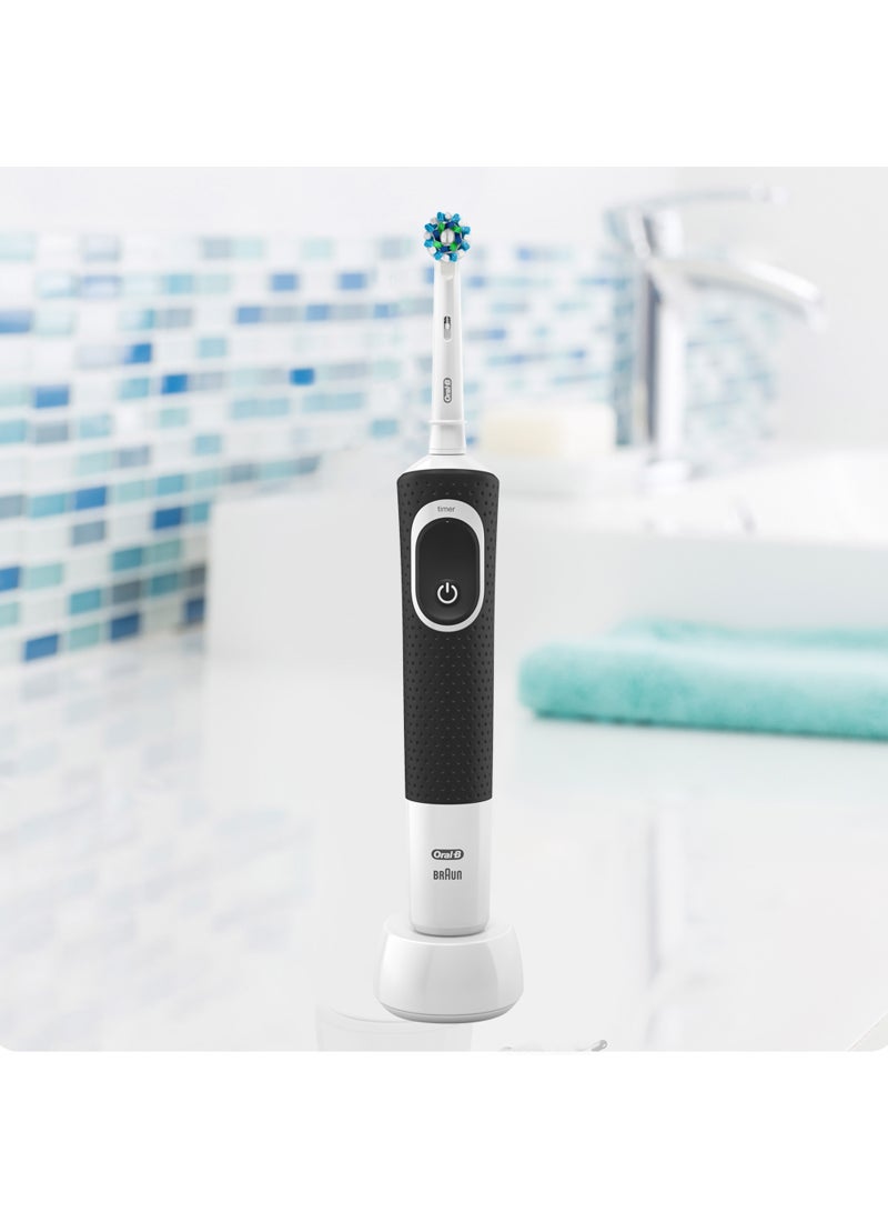 أورال بي فرشاة أسنان فيتاليتي 100 كهربائية قابلة للشحن باللون الأسود أسود - Image 3