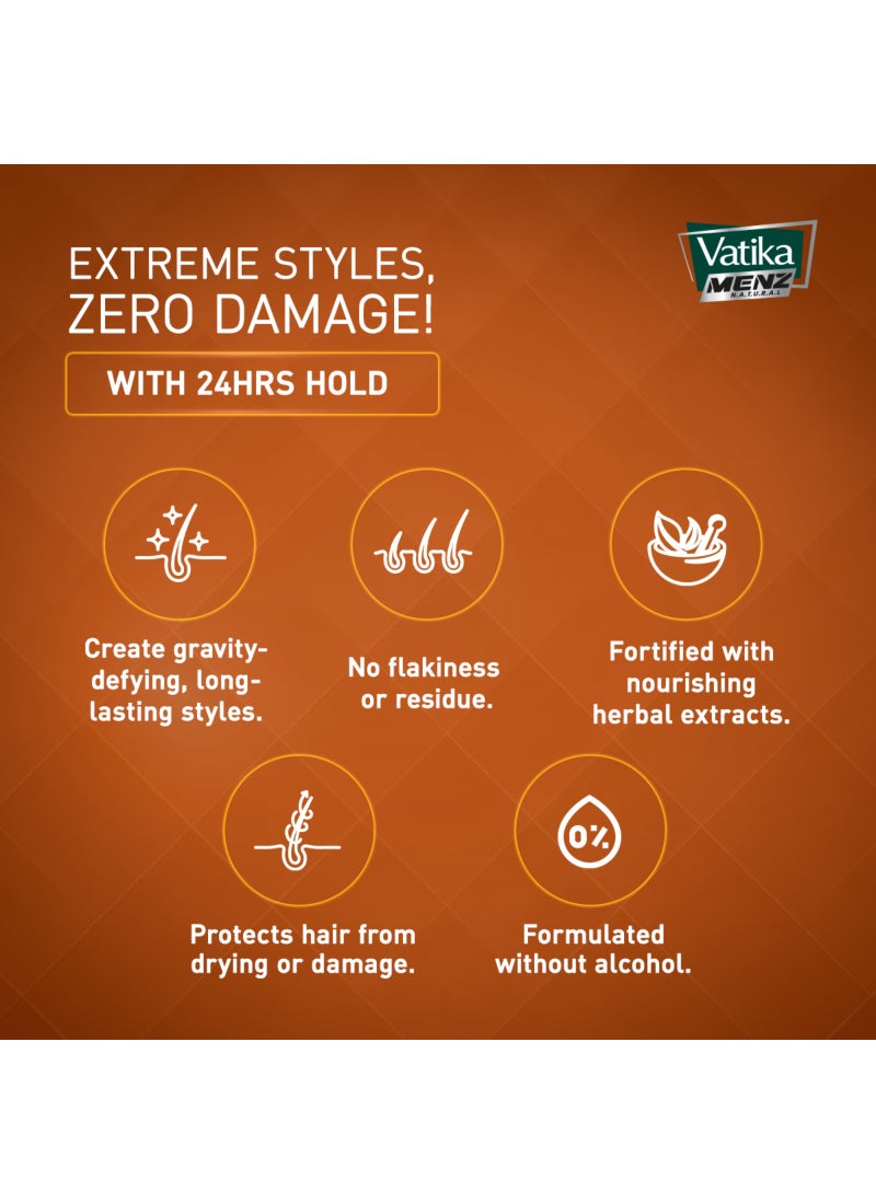 VATIKA Rock Hard Extra Strong Hold Styling Gel 250ml Pack of 2 - Image 3