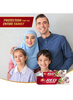 دابر معجون أسنان أيورفيدا أحمر للأسنان واللثة، عبوة من قطعتين  - Image 5