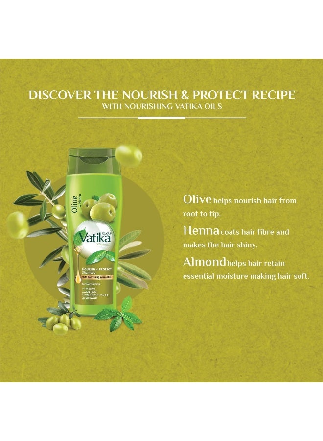 VATIKA Hot Oil Treatment With Nourish And Protect Shampoo Green 1Kg + 200ml  - Image 2