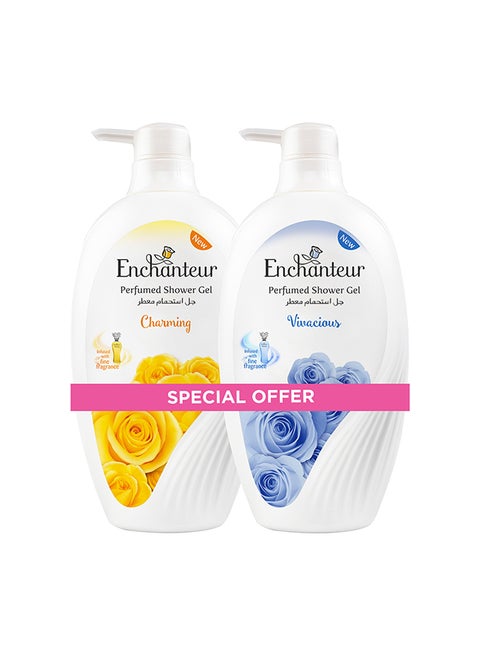 Charming Vivacious Shower Gel 550ml Pack of 2