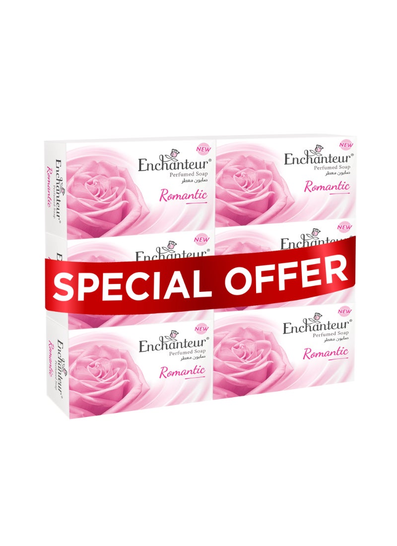 Enchanteur Romantic Soap 125g Pack of 6 - Image 1