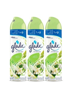 جليد Air Freshener Spray Jasmine Scent, 300ml × 3 white 
