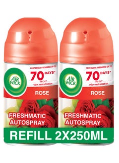 Air Wick Freshmatic Autospray Refill Rose Fragrance Pack Of 2 250ml  - Image 1