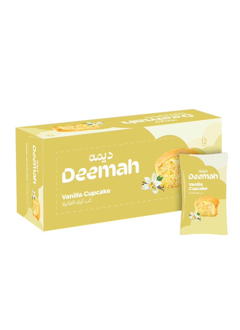 ديمة كعكة الكوب بكريمة الفانيليا