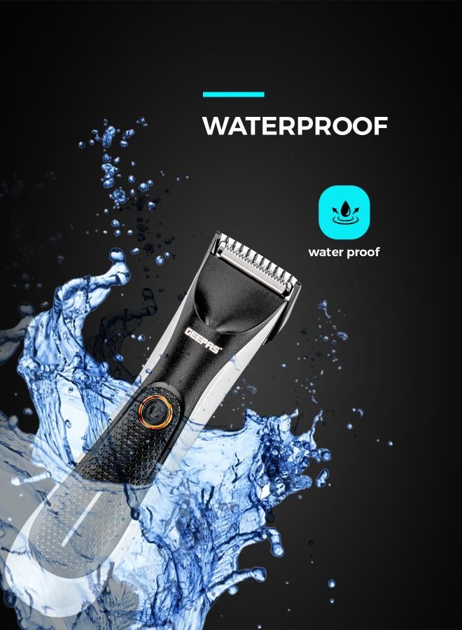 Professional Beard Trimmer With Pro Shield 1.0 Technology, Beard Trimmer with High Capacity Battery and Waterproof Design Black
