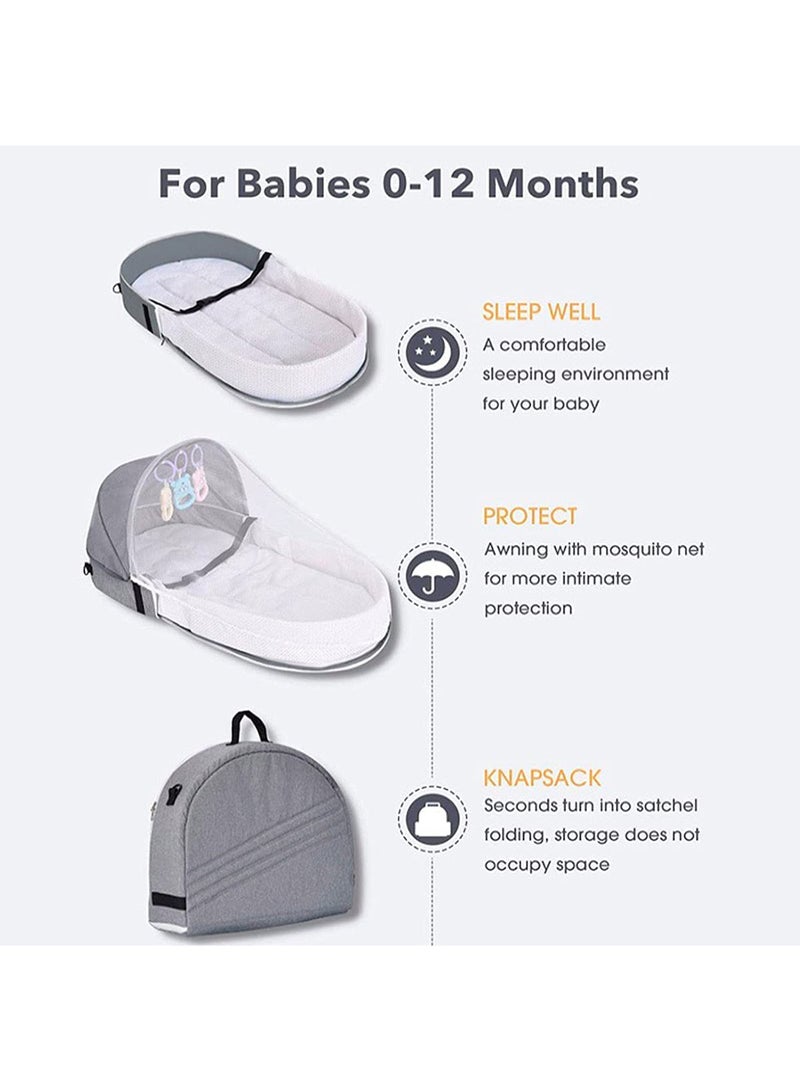 SunBaby - Multi-Function Portable Baby Bed With Mosquito Net - Image 1
