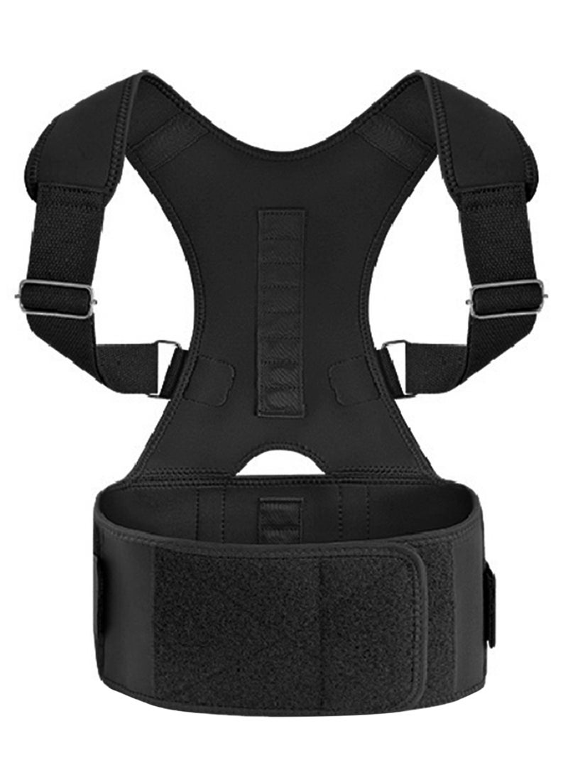 Brace Shoulder Spine Back Support Magnetic Therapy Posture Corrector Belt - Image 1