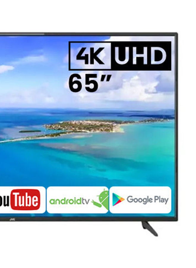JVC 65 Inch Edgeless 4K UHD Android 13 Smart TV With Web Browser, Dolby Audio LT-65N675 Black  - Image 5