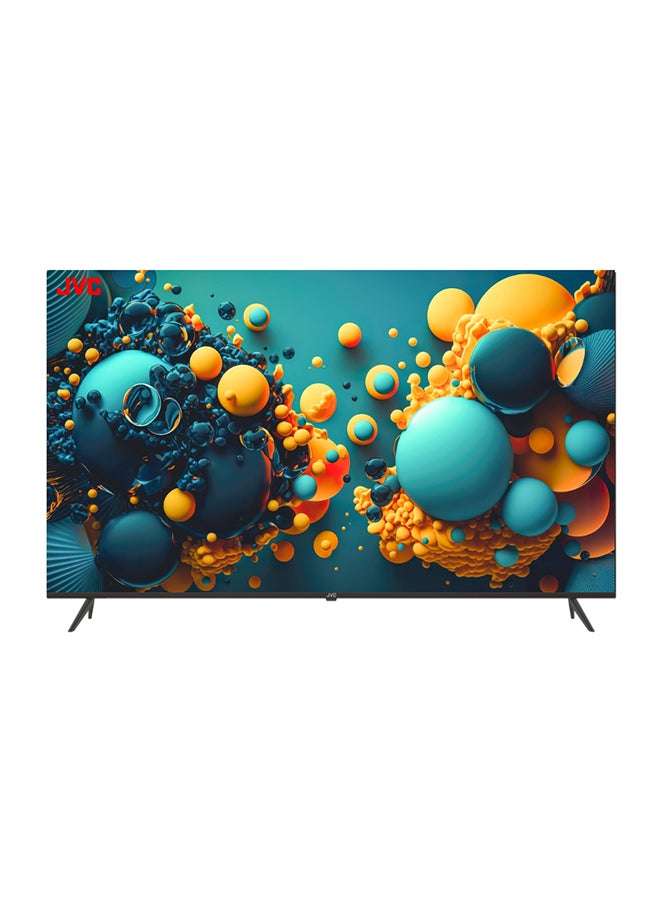 JVC 65 Inch Edgeless 4K UHD Android 13 Smart TV With Web Browser, Dolby Audio LT-65N675 Black  - Image 1