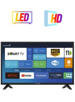 فيديوكون تلفزيون ذكي مقاس 40 بوصة بتقنية إتش دي ريدي ونظام تشغيل أندرويد 11 VG40SMTV أسود  - Image 1