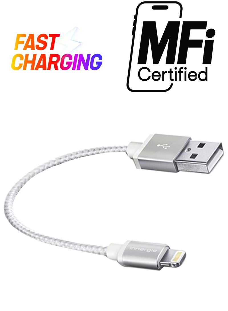 إينيرجي كابل موصل شحن ماجيكابل من USB إلى Lightning أبيض/فضي - Image 1