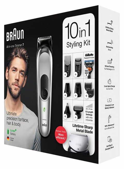 10-Piece Styling Trimmer Set Mgk-7220 Silver