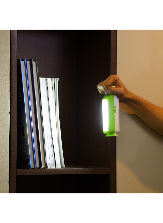 KRYPTON Rechargeable Solar LED Emergency Light Green/White  - Image 1