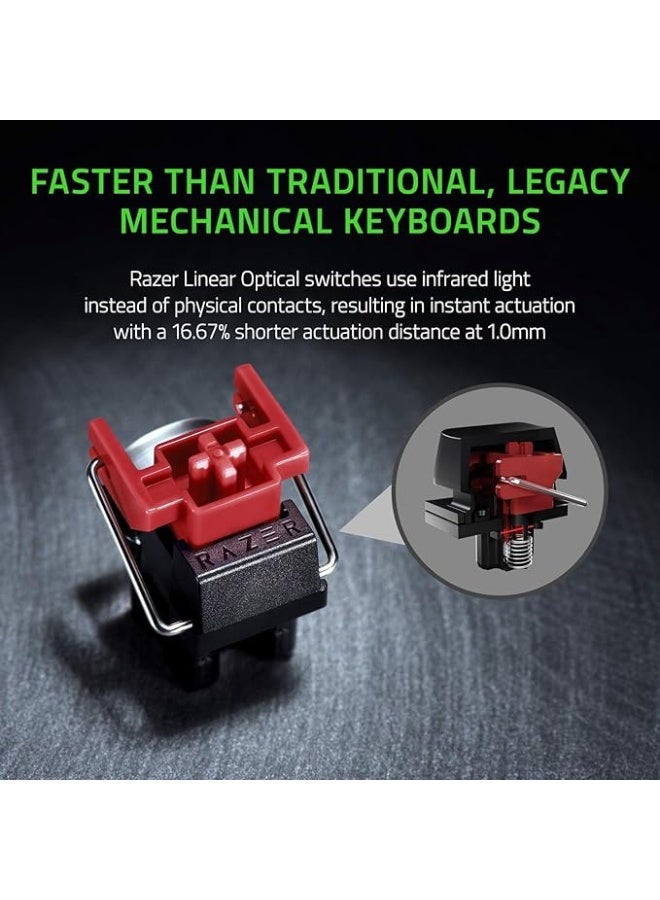 Huntsman Mini 60% Gaming Keyboard, Fastest Keyboard Switches Ever, Clicky Purple Optical Switches, Chroma RGB Lighting, PBT Keycaps, Onboard Memory | RZ03-03390100-R3M1