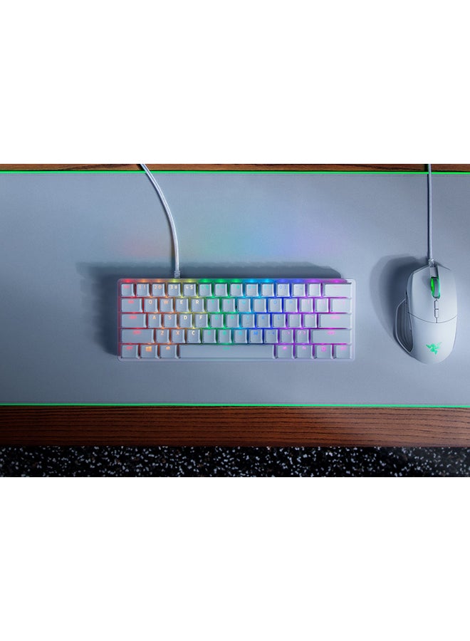 RAZER - Huntsman Mini 60% Gaming Keyboard with Clicky Purple Optical Switch - US - Mercury - Image 1