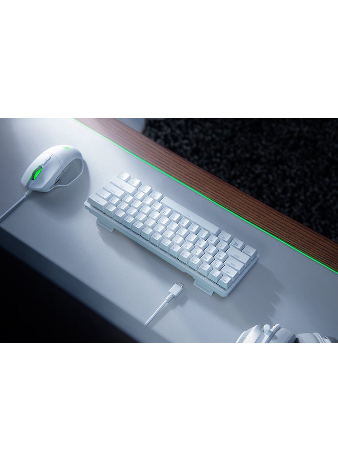 RAZER - Huntsman Mini 60% Gaming Keyboard with Clicky Purple Optical Switch - US - Mercury - Image 1