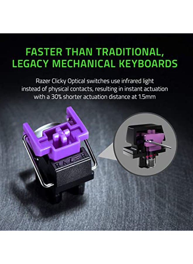 RAZER - Huntsman Mini 60% Gaming Keyboard with Clicky Purple Optical Switch - US - Mercury - Image 1