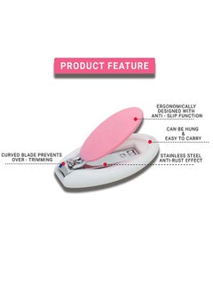 LuQu Nail Clipper, Egg Shape, Pink  - Image 3