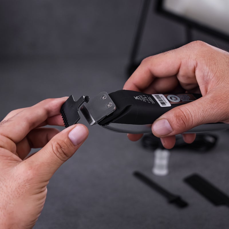 KRYPTON Rechargeable Cordless Hair & Beard Trimmer | Sharp Blade | 45 Min Use | 6–8 Hr Charge Silver - Image 2