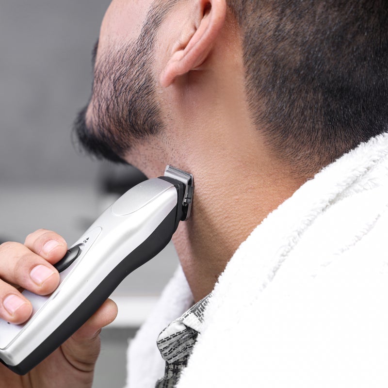 KRYPTON Rechargeable Cordless Hair & Beard Trimmer | Sharp Blade | 45 Min Use | 6–8 Hr Charge Silver - Image 5