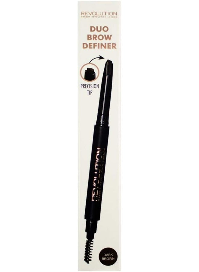 REVOLUTION - Duo Brow Definer Dark Brown - Image 1