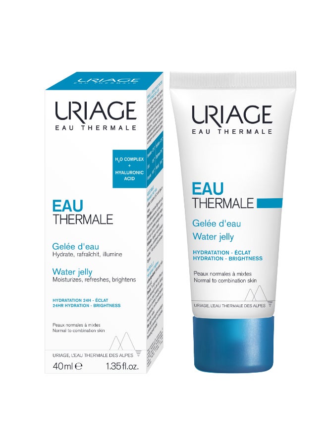 Uriage Eau Thermale Water Jelly with Hyaluronic Acid & Thermal Water - Lightweight Hydrating Gel - 40ml Clear 40ml - Image 2