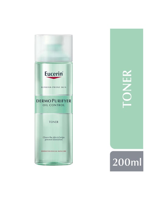 Dermopurifyer Oil Control Facial Toner For Blemish And Acne-Prone Skin With Lactic Acid Green 200ml