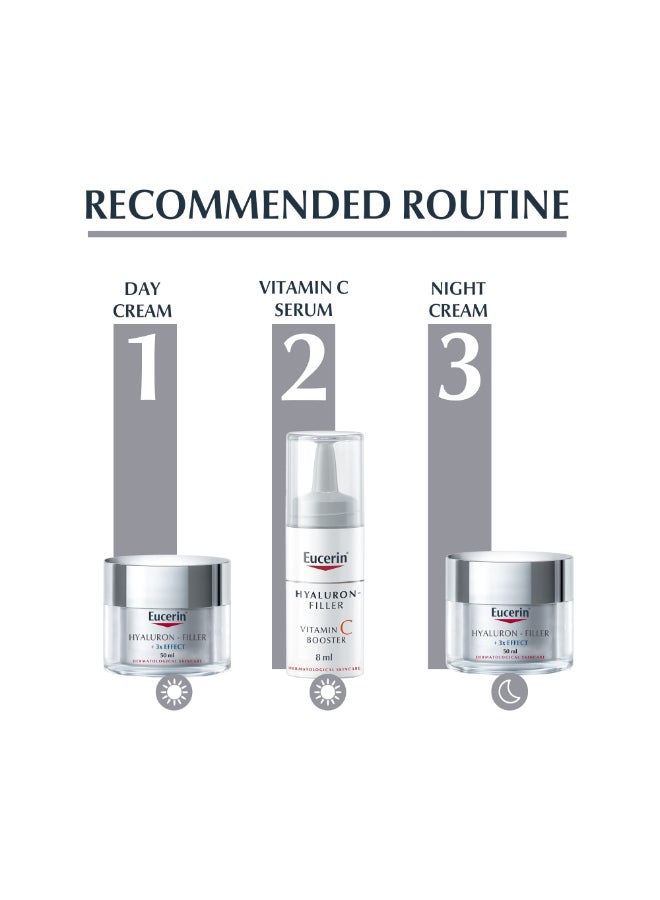 Eucerin - Hyaluron Filler Anti-Aging Face Serum Vitamin C Booster With Hyaluronic Acid Suitable For All Skin Types, 3 X 8ml - Image 1